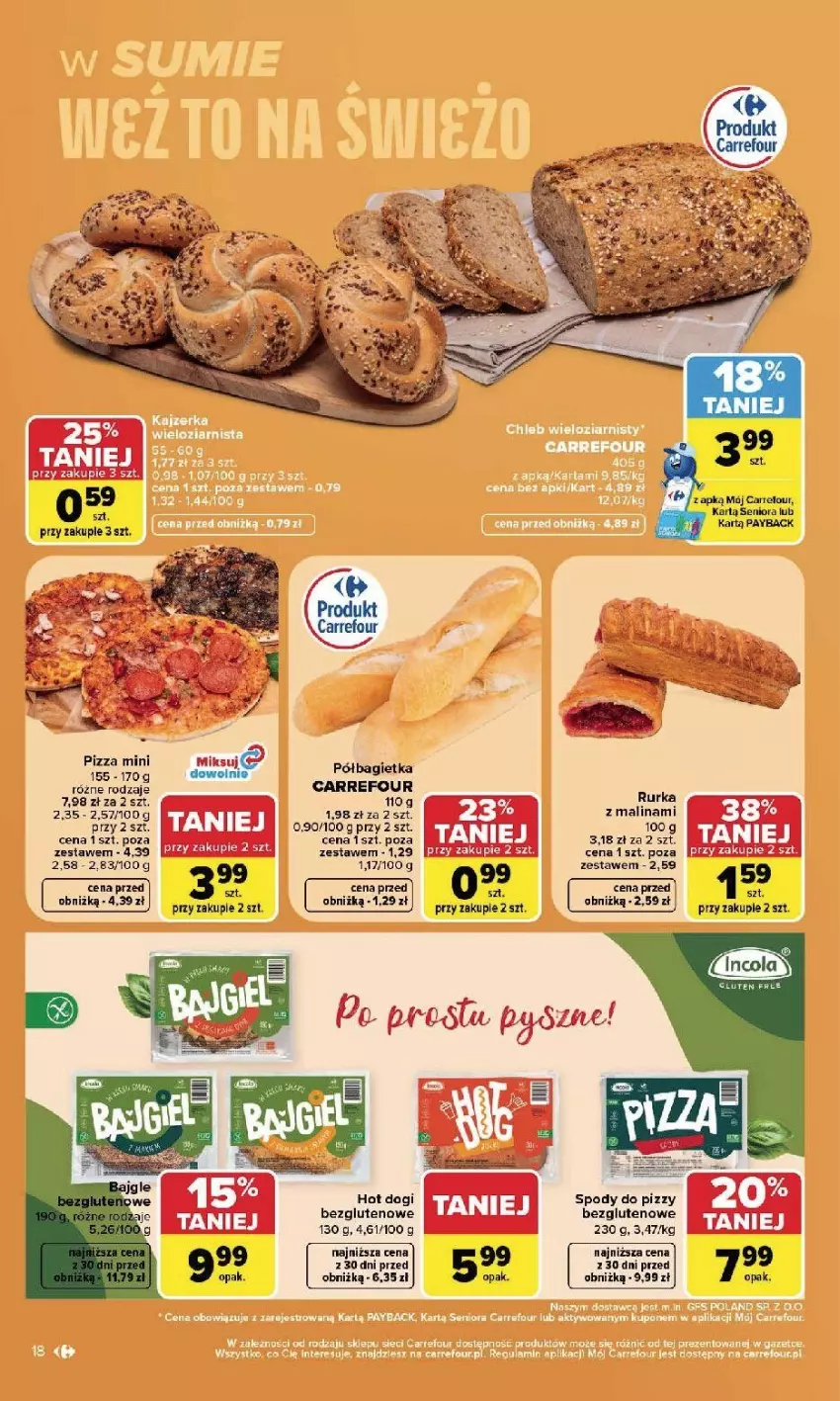 Gazetka promocyjna Carrefour - Gazetka Carrefour, Market w SUMIE najlepszy, od poniedziałku - ważna 17.08 do 22.08.2026 - strona 20 - produkty: Bagietka, Pizza, Półbagietka