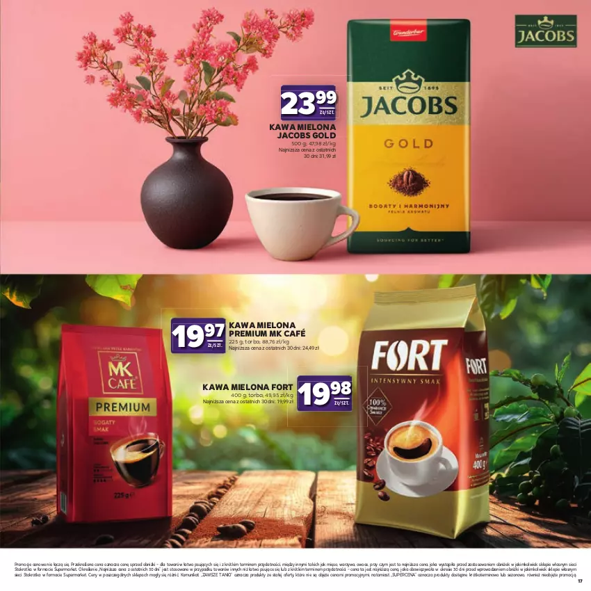 Gazetka promocyjna Stokrotka - Katalog Kulinarny! - ważna 20.08 do 02.09.2026 - strona 17 - produkty: Jacobs, Kawa, Kawa mielona, Mięso, Owoce, Torba, Warzywa