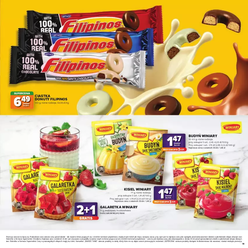 Gazetka promocyjna Stokrotka - Katalog Kulinarny! - ważna 20.08 do 02.09.2026 - strona 19 - produkty: Budyń, Ciastka, Donut, Gala, Galaretka, Gra, Kisiel, Mięso, Nuty, Owoce, Warzywa, Winiary