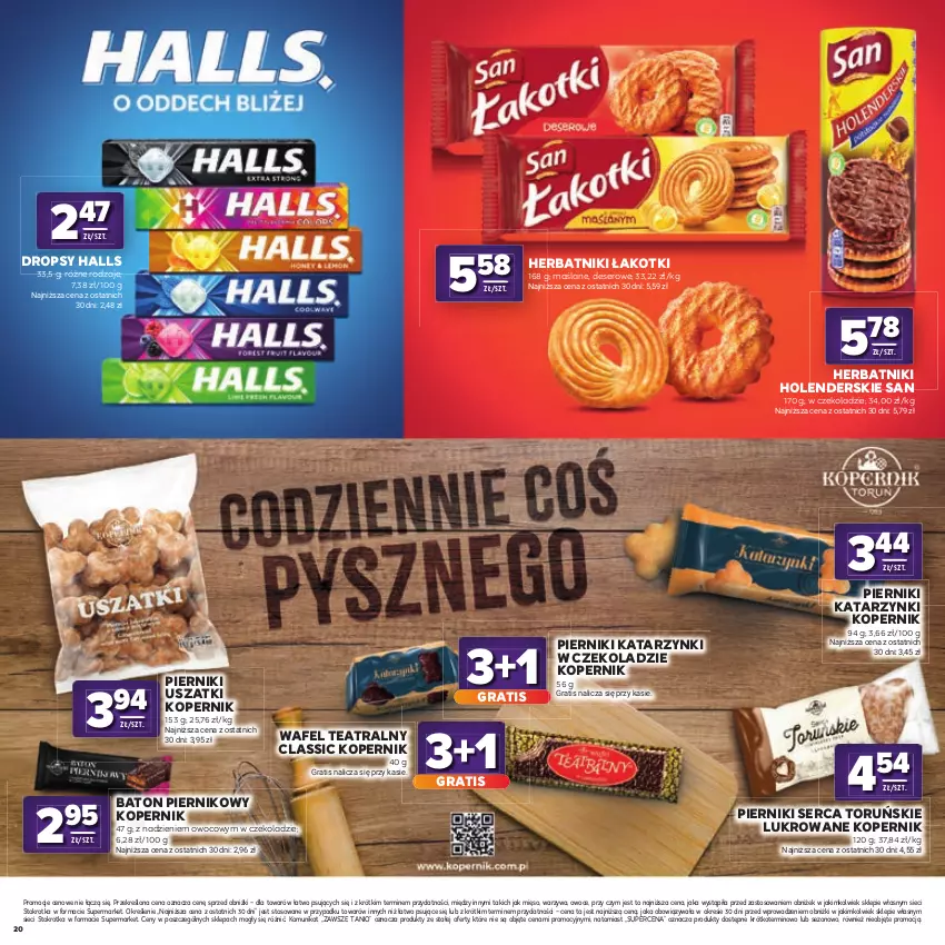 Gazetka promocyjna Stokrotka - Katalog Kulinarny! - ważna 20.08 do 02.09.2026 - strona 20 - produkty: Baton, Deser, Gra, Halls, Herbatniki, Mięso, Owoce, Piernik, Ser, Warzywa
