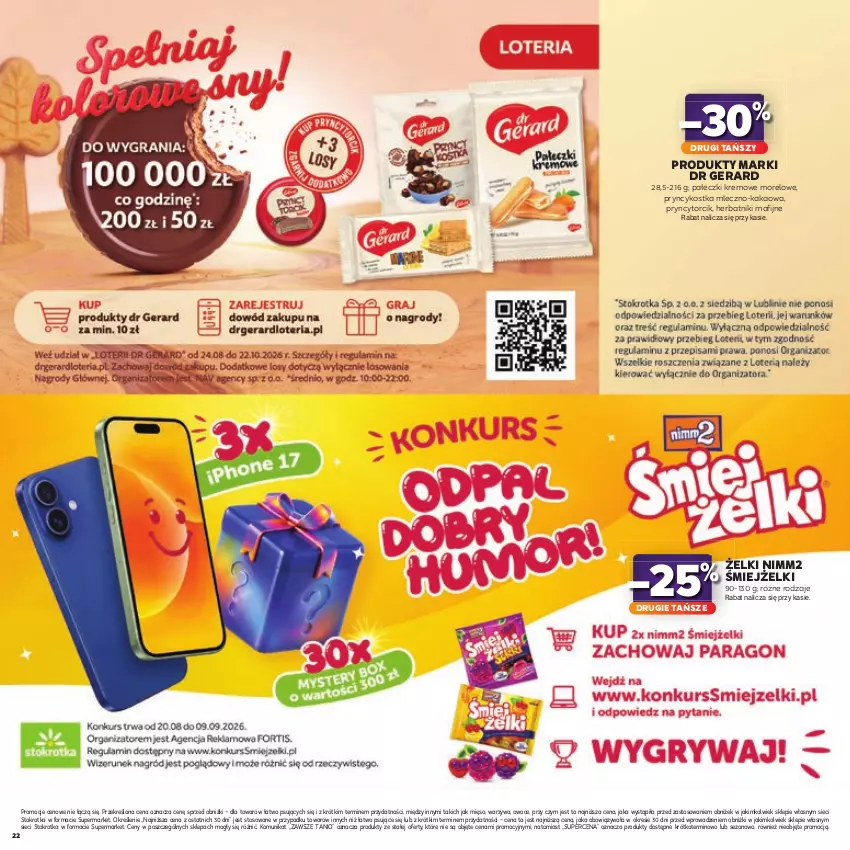 Gazetka promocyjna Stokrotka - Katalog Kulinarny! - ważna 20.08 do 02.09.2026 - strona 22 - produkty: Dr Gerard, Herbatniki, Herbatniki Mafijne, Kakao, Mięso, Nimm2, Owoce, Warzywa