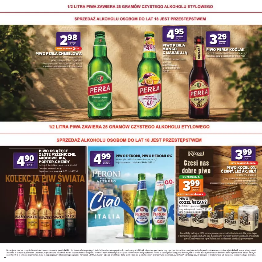 Gazetka promocyjna Stokrotka - Katalog Kulinarny! - ważna 20.08 do 02.09.2026 - strona 24 - produkty: Kozel, Książęce, Mango, Mięso, Owoce, Perła, Piwo, Por, Warzywa