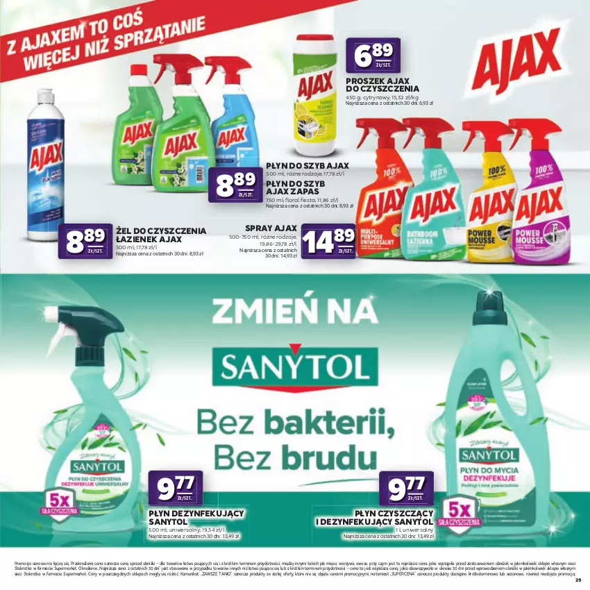Gazetka promocyjna Stokrotka - Katalog Kulinarny! - ważna 20.08 do 02.09.2026 - strona 29 - produkty: Ajax, Flora, Mięso, Owoce, Płyn do szyb, Sanytol, Warzywa