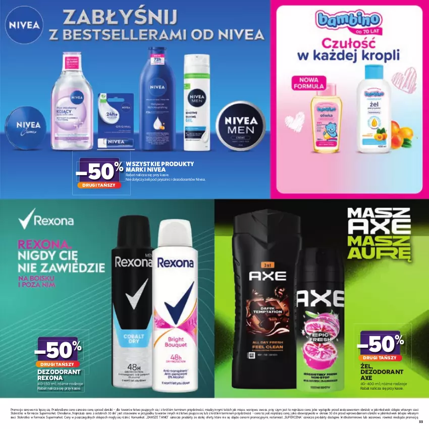 Gazetka promocyjna Stokrotka - Katalog Kulinarny! - ważna 20.08 do 02.09.2026 - strona 33 - produkty: Dezodorant, Mięso, Nivea, Owoce, Rexona, Warzywa