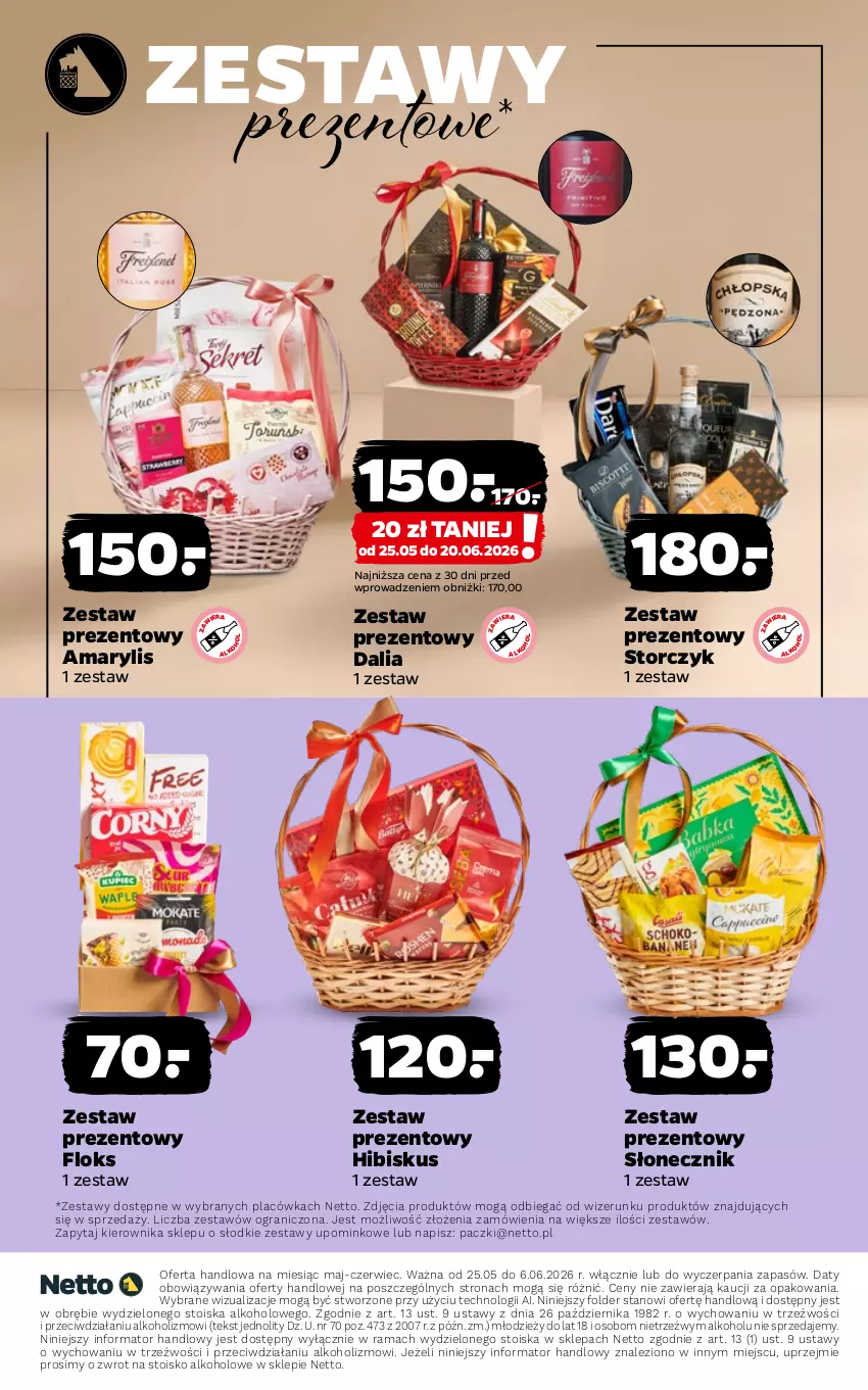 Gazetka promocyjna Netto - Alkohole - Mocne - ważna 25.05 do 06.06.2026 - strona 22 - produkty: Amarylis, Gra, Hibiskus, Rama, Storczyk, Zestaw prezentowy