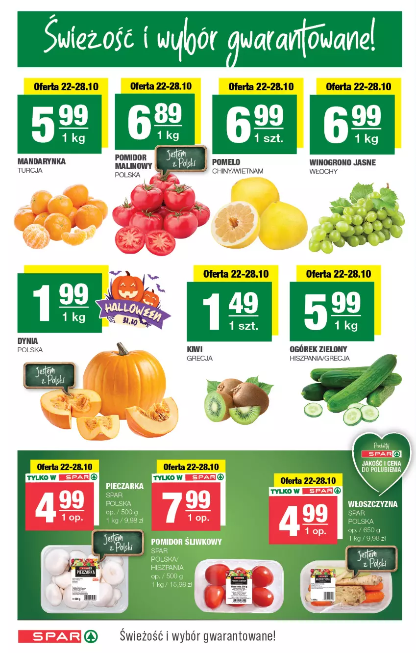 Gazetka promocyjna Spar - Spar - ważna 19.10 do 29.10.2025 - strona 2 - produkty: Ogórek, Pomelo, Sok, Wino