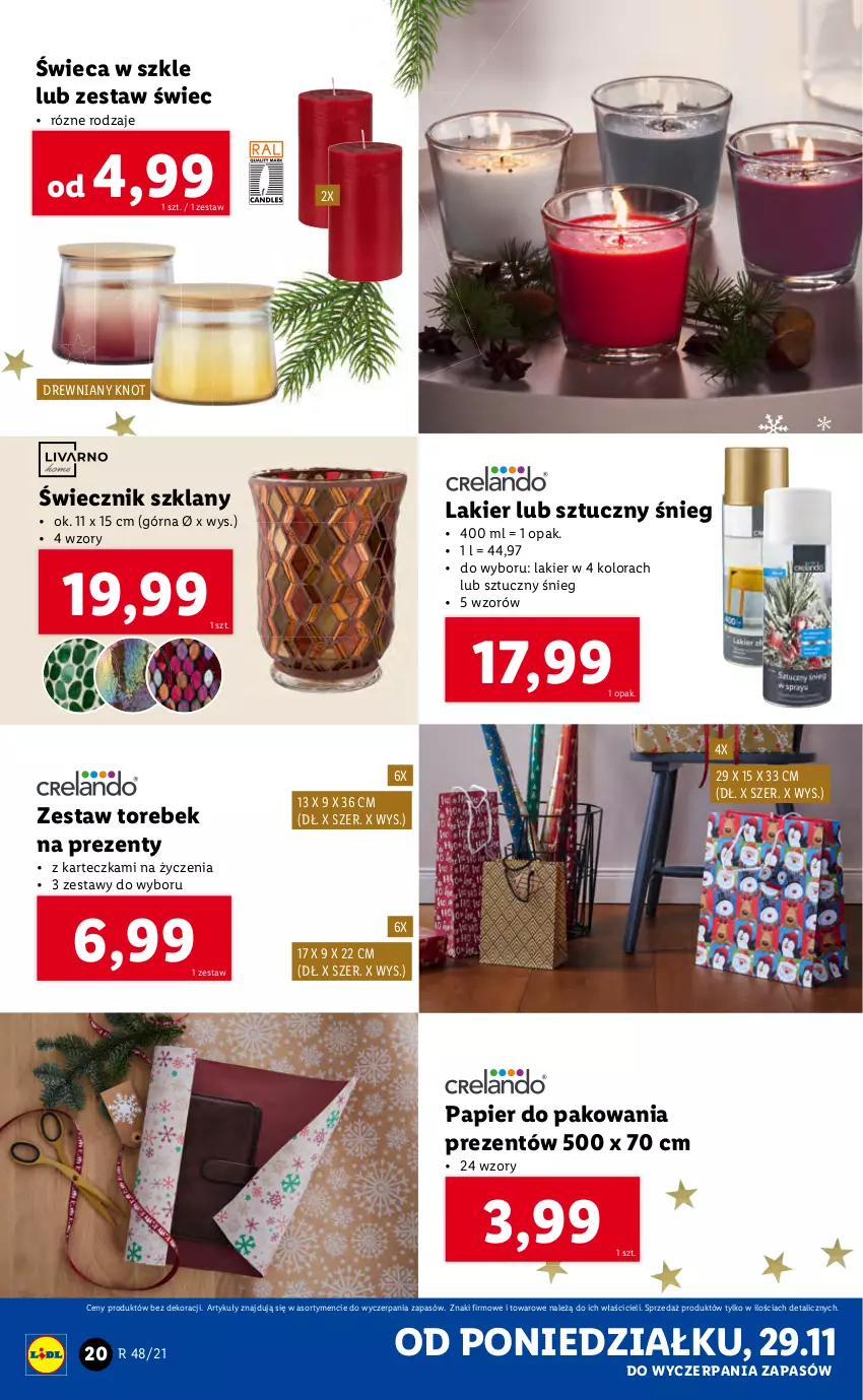 Gazetka promocyjna Lidl - GAZETKA - ważna 29.11 do 05.12.2021 - strona 20 - produkty: Lakier, Papier, Papier do pakowania