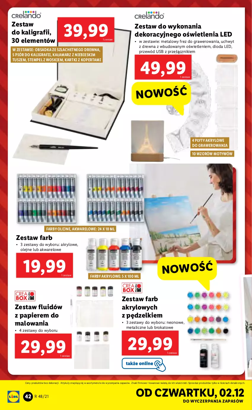 Gazetka promocyjna Lidl - GAZETKA - ważna 29.11 do 05.12.2021 - strona 42 - produkty: Fa, Gra, Olej, Papier, Przewód, Tusz