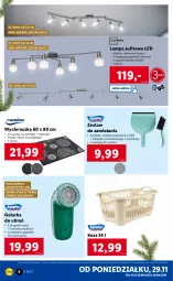 Gazetka promocyjna Lidl - GAZETKA - Gazetka - ważna od 05.12 do 05.12.2021 - strona 8 - produkty: Wycieraczka, Kosz, Golarka, Lampa sufitowa, Szyny, Lampa, Szufelka