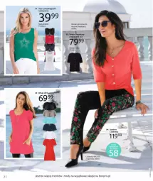 Gazetka promocyjna Bonprix - Kwiatowa fiesta - Gazetka - ważna od 11.10 do 11.10.2022 - strona 4 - produkty: Sweter, Długi shirt, Top, Kawa, Spodnie
