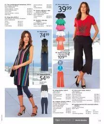 Gazetka promocyjna Bonprix - Kwiatowa fiesta - Gazetka - ważna od 11.10 do 11.10.2022 - strona 5 - produkty: Sweter, Długi shirt, Top, Sos, Gin, Gra, Hibiskus, Ryba, Granat, Wełna, Legginsy, Spodnie