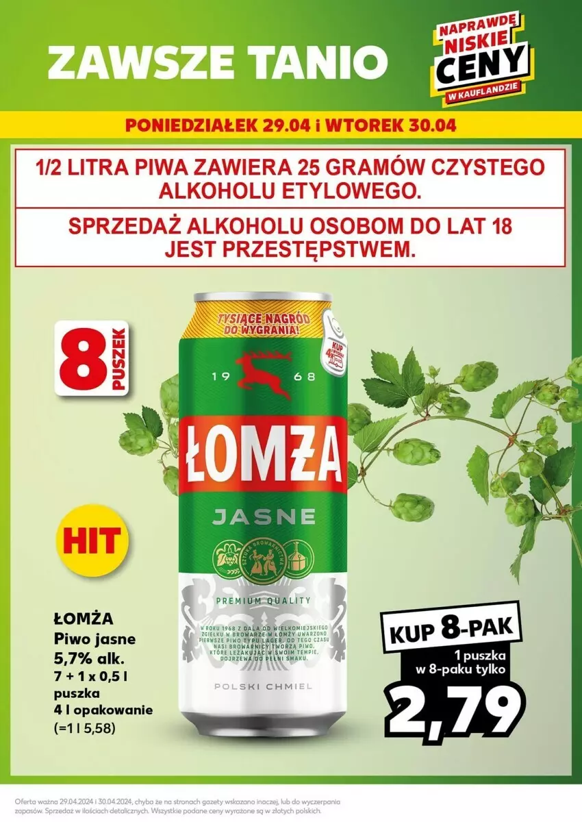 Gazetka promocyjna Kaufland - ważna 29.04 do 30.04.2024 - strona 22 - produkty: Gra, Piwa