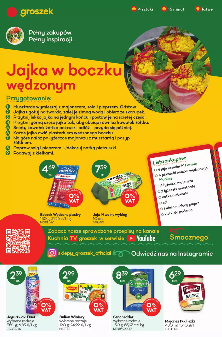 Gazetka promocyjna Groszek - ważna 03.03 do 15.03.2022 - strona 2 - produkty: Bulion, Cheddar, Gra, Heinz, Jogurt, Lion, Majonez, Mop, Pudliszki, Ser, Winiary