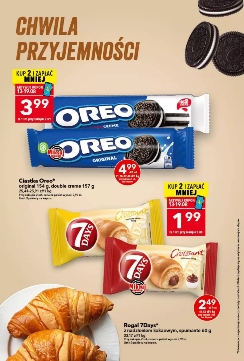 Gazetka promocyjna Lewiatan - Gazetka ogólnopolska - ważna 13.08 do 19.08.2026 - strona 4 - produkty: Ciastka, Gin, Kakao, Oreo, Puma, Rogal