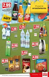 Gazetka promocyjna Topaz - Gazetka - Gazetka - ważna od 11.08 do 11.08.2021 - strona 15 - produkty: Tchibo, Kawa rozpuszczalna, Top, Sok, Kawa ziarnista, Saga, Kawa mielona, Kawa, Aloe vera, Kubuś, Woda, Napój, Cisowianka, Nektar, Hortex