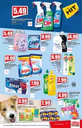 Gazetka promocyjna Topaz - Gazetka - Gazetka - ważna od 11.08 do 11.08.2021 - strona 17 - produkty: Płyn do prania, Cif, Papier, Proszek do prania, Friskies, Clin, Papier toaletowy, Velvet, Calgon, Perwoll, Bryza, Płyn do szyb, LG