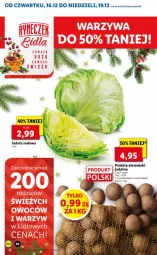Gazetka promocyjna Lidl - GAZETKA OD 16.12 DO 19.12 - Gazetka - ważna od 19.12 do 19.12.2021 - strona 10 - produkty: Por, Sałata lodowa, Ziemniaki, Sałat