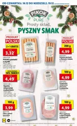Gazetka promocyjna Lidl - GAZETKA OD 16.12 DO 19.12 - Gazetka - ważna od 19.12 do 19.12.2021 - strona 30 - produkty: Piec, Kurczak, Sól, Pur, Parówki, Szynka, PIKOK