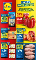 Gazetka promocyjna Lidl - GAZETKA - Gazetka - ważna od 10.08 do 10.08.2024 - strona 1 - produkty: Kurczak, Finish, Jaja, Papryka czerwona, Papryka, Pilos, Brzoskwinie, Masło