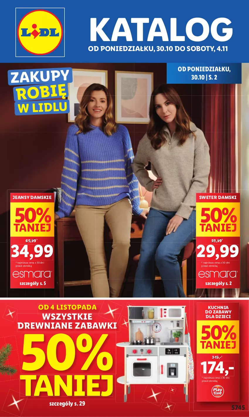 Gazetka promocyjna Lidl - GAZETKA - ważna 30.10 do 04.11.2023 - strona 1 - produkty: Dzieci, Kuchnia, Sweter, Top