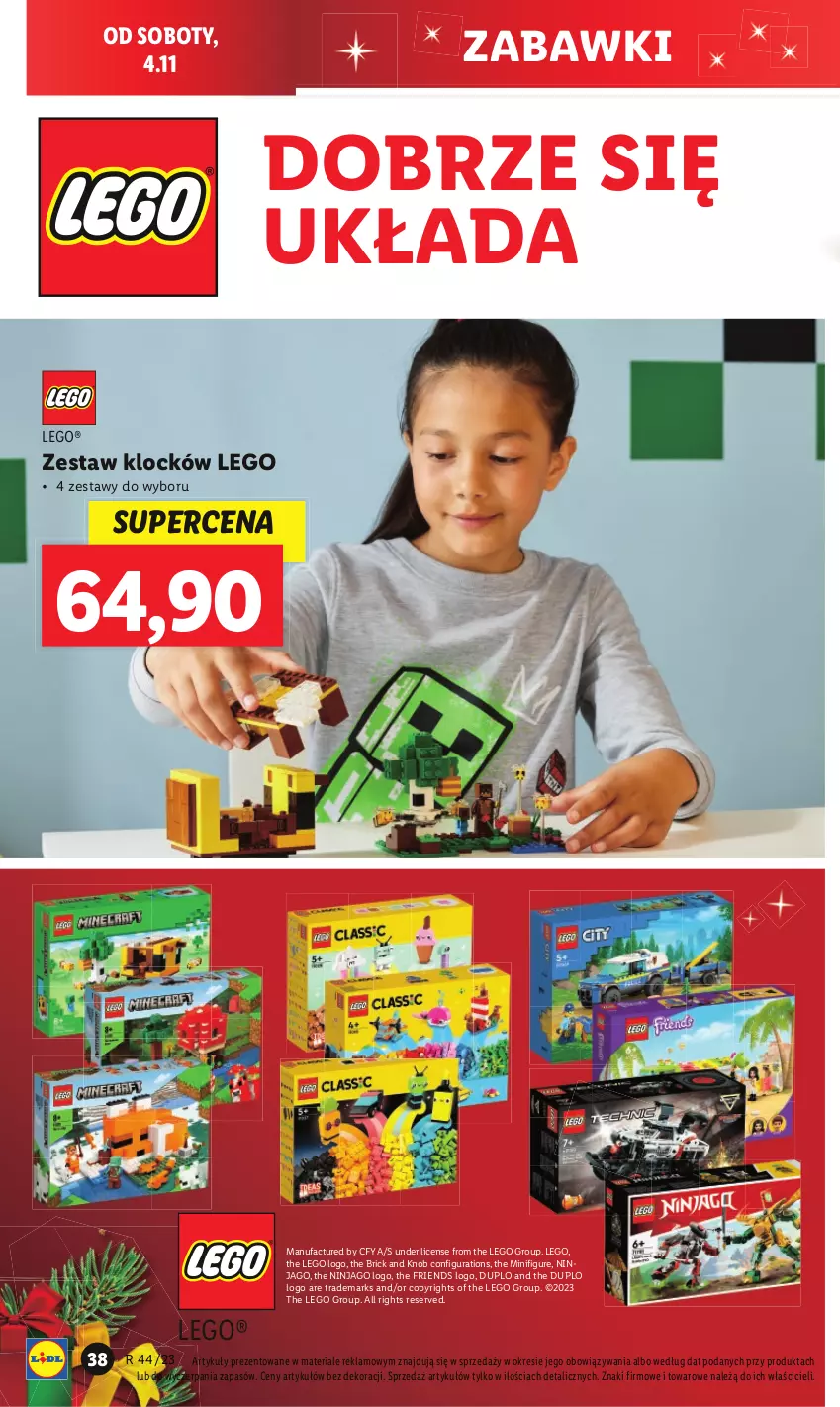 Gazetka promocyjna Lidl - GAZETKA - ważna 30.10 do 04.11.2023 - strona 44 - produkty: Fa, LEGO, Ser