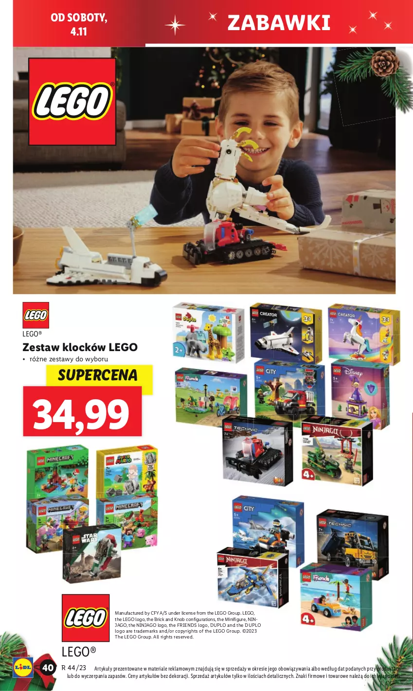 Gazetka promocyjna Lidl - GAZETKA - ważna 30.10 do 04.11.2023 - strona 46 - produkty: Fa, LEGO, Ser