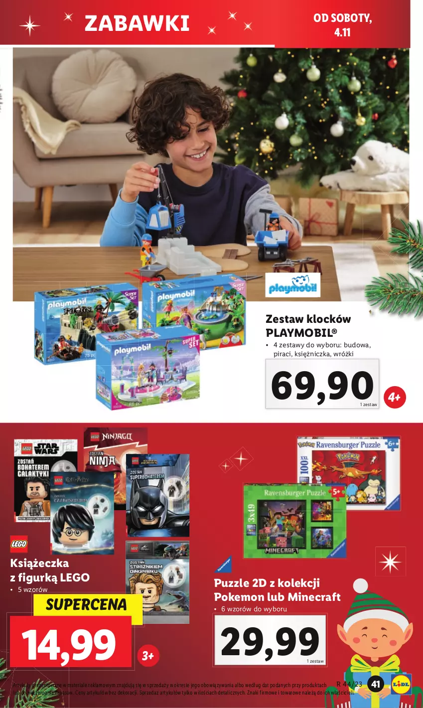 Gazetka promocyjna Lidl - GAZETKA - ważna 30.10 do 04.11.2023 - strona 47 - produkty: LEGO, Minecraft, Mobil, Playmobil, Puzzle