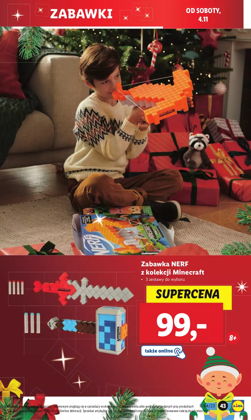 Gazetka promocyjna Lidl - GAZETKA - ważna 30.10 do 04.11.2023 - strona 49 - produkty: Minecraft, Nerf, Zabawka