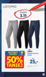 Gazetka promocyjna Lidl - GAZETKA - Gazetka - ważna od 04.11 do 04.11.2023 - strona 3 - produkty: Top, Dres, Spodnie, Spodnie dresowe