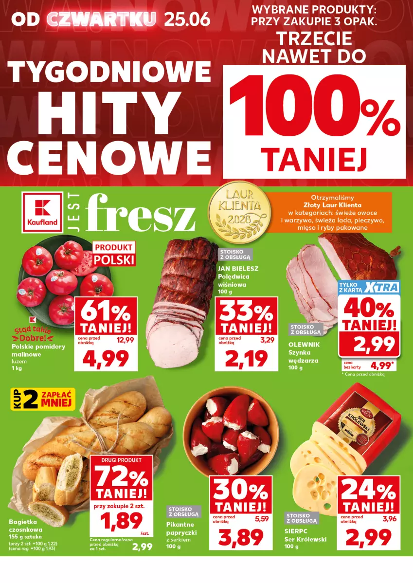 Gazetka promocyjna Kaufland - Mocny Start - ważna 29.06 do 01.07.2026 - strona 10 - produkty: Królewski, Laur, Mięso, Olewnik, Owoce, Piec, Pieczywo, Polędwica, Pomidory, Ser, Warzywa