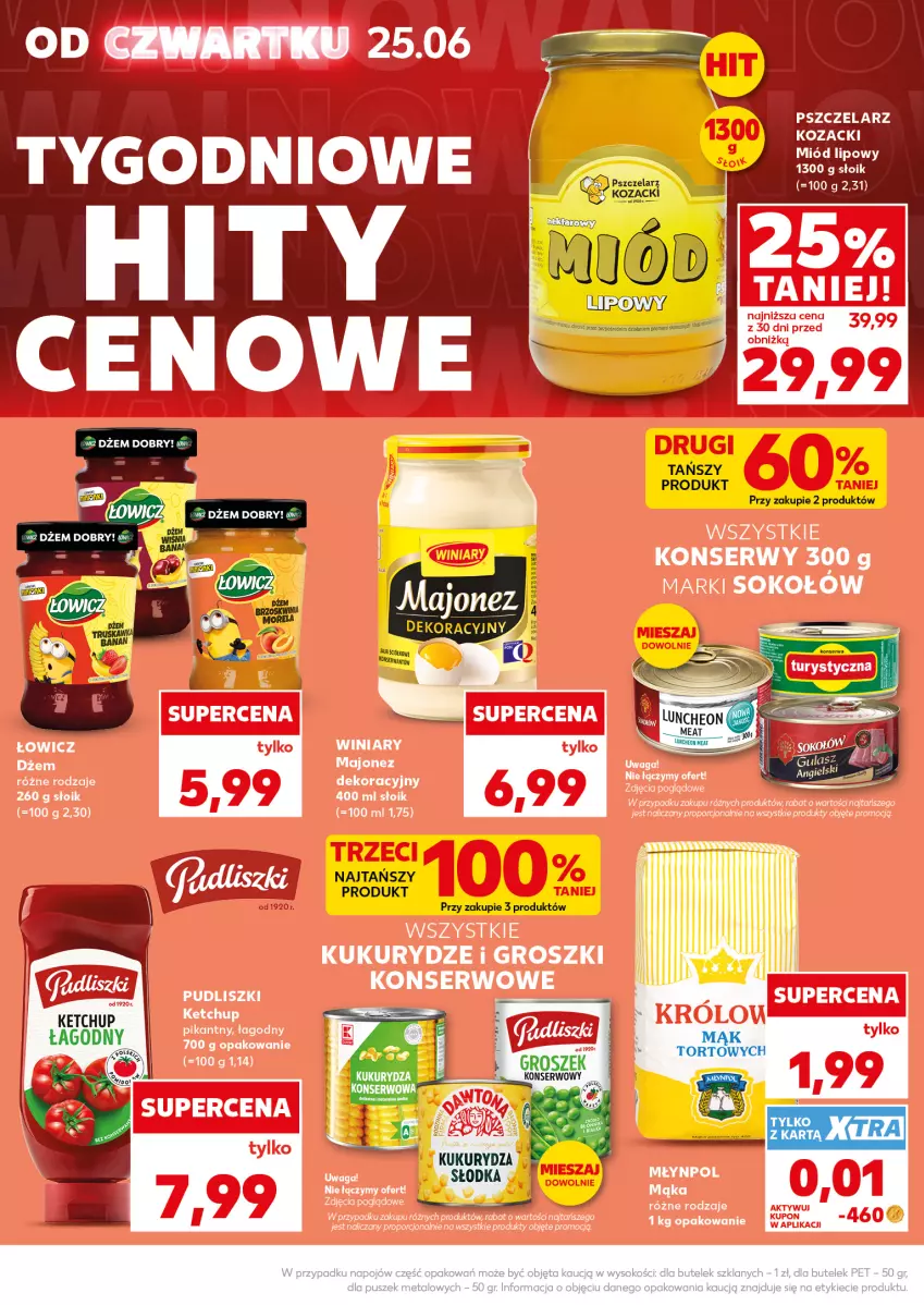 Gazetka promocyjna Kaufland - Mocny Start - ważna 29.06 do 01.07.2026 - strona 12 - produkty: Kukurydza, Miód, Sok