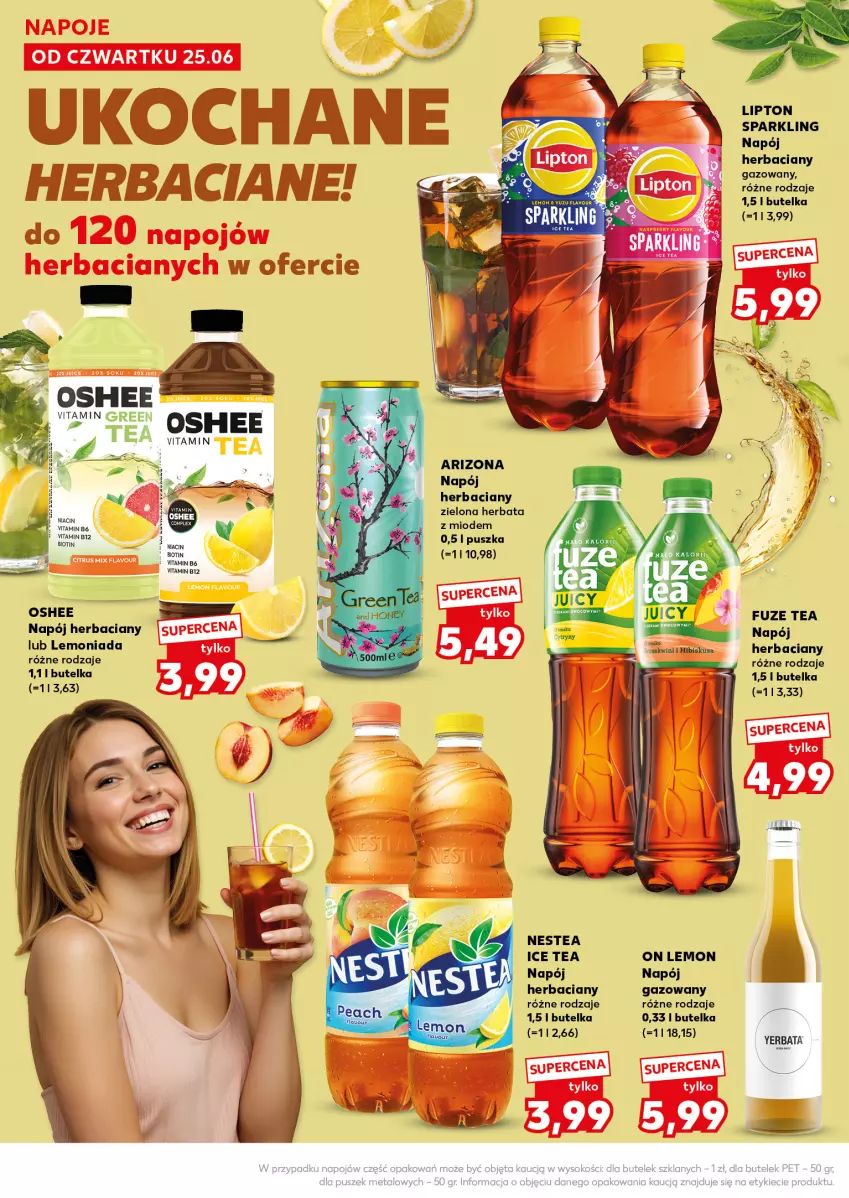 Gazetka promocyjna Kaufland - Mocny Start - ważna 29.06 do 01.07.2026 - strona 26 - produkty: Herbata, Ice tea, Koc, Lemoniada, Lipton, Napój, Nestea, Oshee, Sok