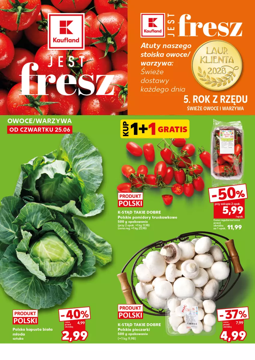 Gazetka promocyjna Kaufland - Mocny Start - ważna 29.06 do 01.07.2026 - strona 4 - produkty: Owoce, Piec, Pomidory, Warzywa