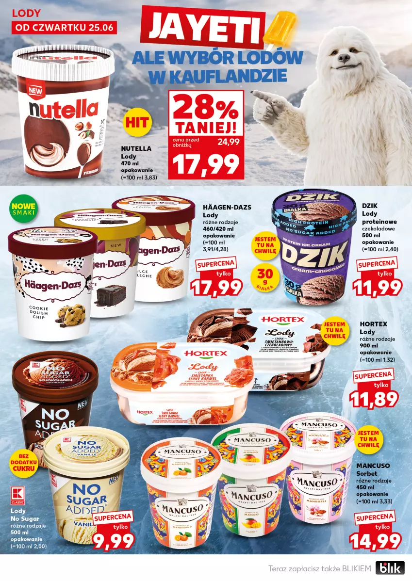 Gazetka promocyjna Kaufland - Mocny Start - ważna 29.06 do 01.07.2026 - strona 8 - produkty: Hortex, Lody, Nutella