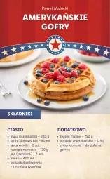Gazetka promocyjna Lidl - TYDZIEŃ W AMERYKAŃSKIM STYLU - Gazetka - ważna od 18.06 do 18.06.2021 - strona 12 - produkty: Piec, Top, Proszek do pieczenia, Jaja, Maliny, Mąka, Syrop, Mąka pszenna, Masło, Mleko