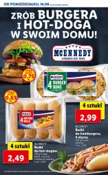 Gazetka promocyjna Lidl - TYDZIEŃ W AMERYKAŃSKIM STYLU - Gazetka - ważna od 18.06 do 18.06.2021 - strona 2 - produkty: Hot dog, Hamburger, Burger, Szyna