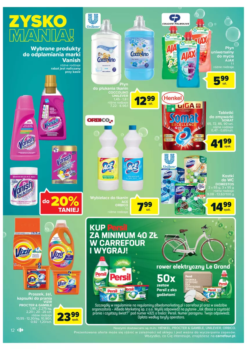 Gazetka promocyjna Carrefour - Gazetka Market - ważna 16.08 do 28.08.2022 - strona 12 - produkty: Flora, Gra, Persil