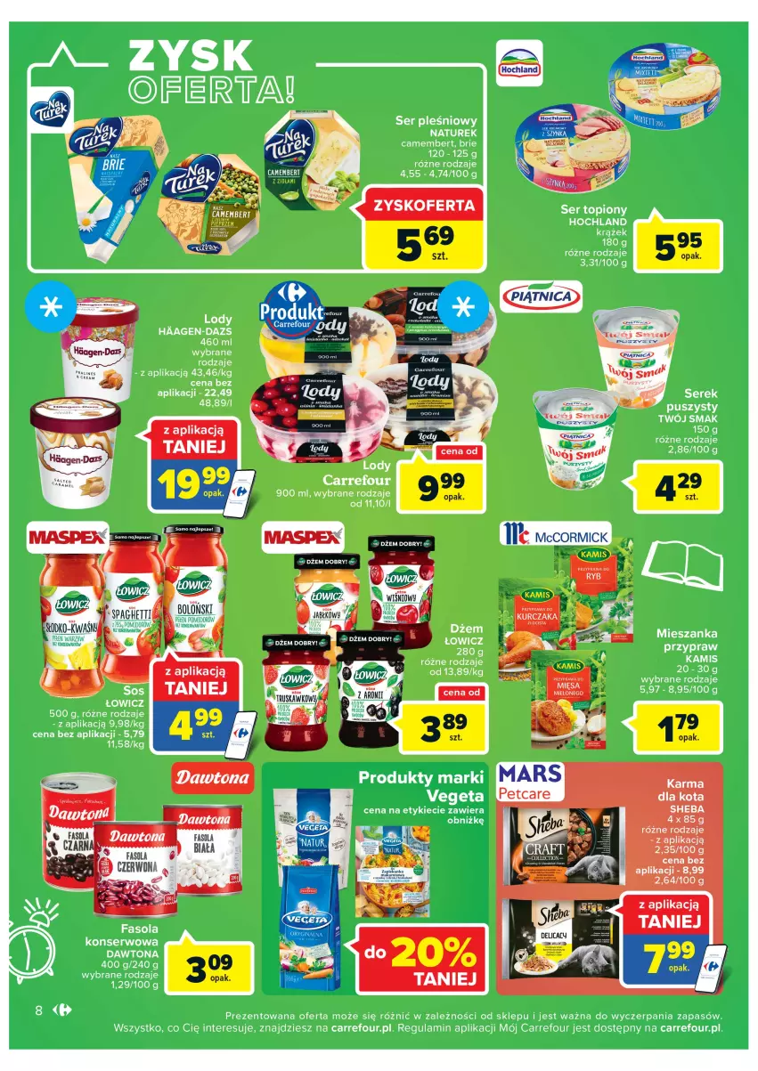 Gazetka promocyjna Carrefour - Gazetka Market - ważna 16.08 do 28.08.2022 - strona 8 - produkty: Dżem, Fa, Fasola