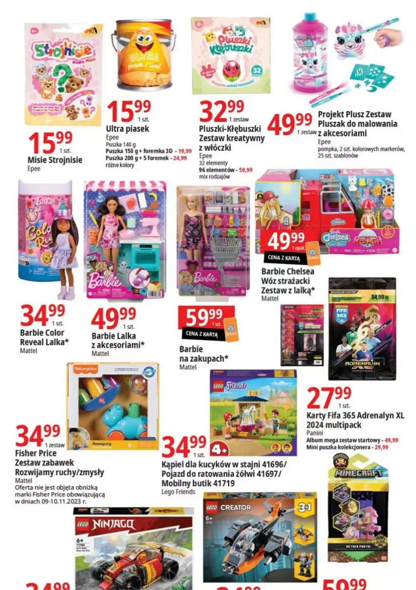 Gazetka promocyjna E Leclerc - ważna 14.11 do 25.11.2023 - strona 29 - produkty: Barbie, Fa, Lalka, LEGO, LEGO Friends, Marker, Mattel, Mobil, Pojazd, Wóz strażacki