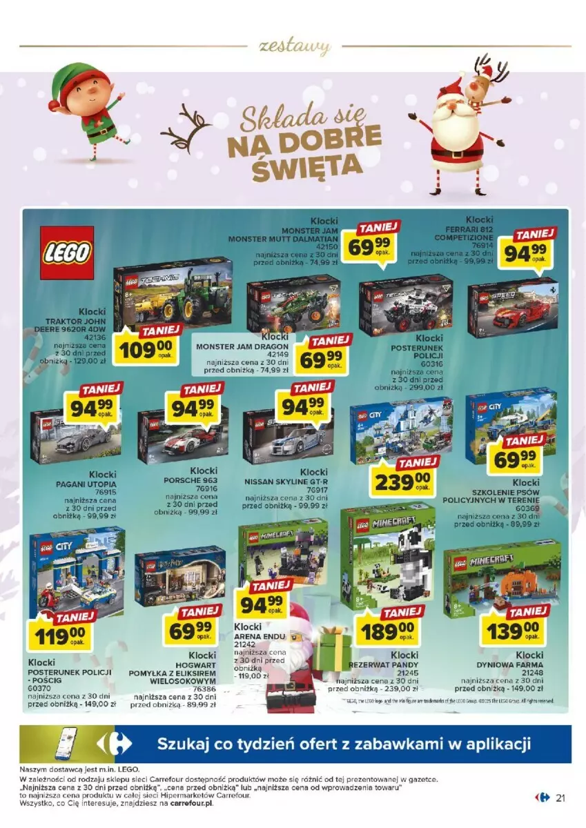 Gazetka promocyjna Carrefour - ważna 07.11 do 02.12.2023 - strona 14 - produkty: Klocki, LEGO, Posterunek policji, Sok, Zabawka