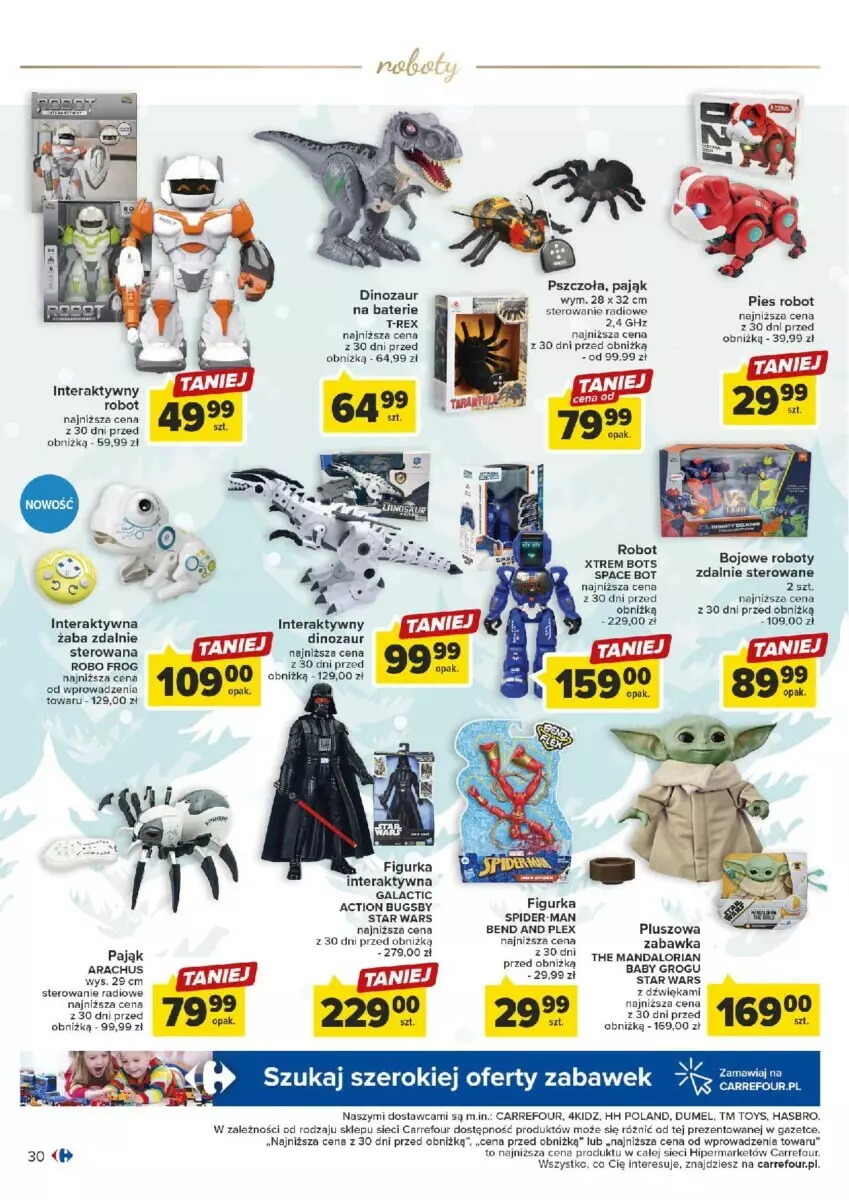 Gazetka promocyjna Carrefour - ważna 07.11 do 02.12.2023 - strona 24 - produkty: Dinozaur, Hasbro, LG, Robot, Star Wars, Tera, Zabawka