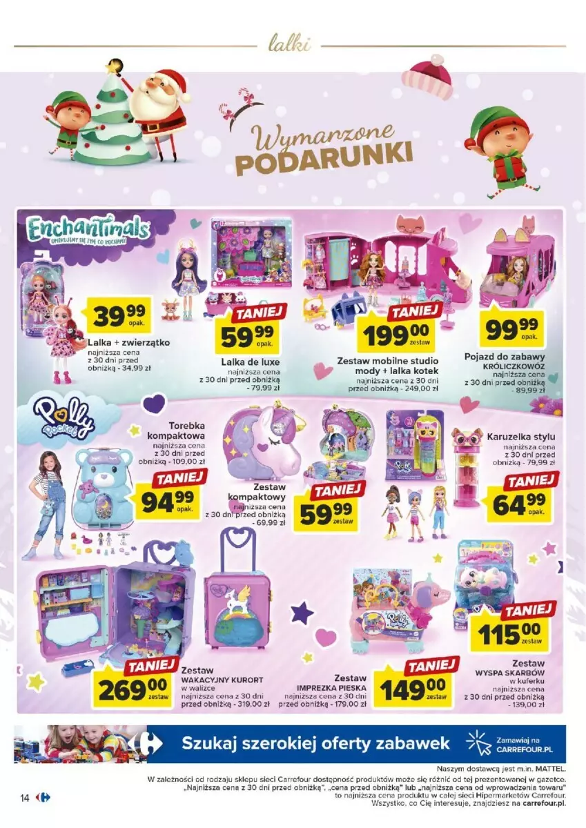 Gazetka promocyjna Carrefour - ważna 07.11 do 02.12.2023 - strona 6 - produkty: Kotek, Lalka, Mattel, Mobil, Pojazd, Torebka