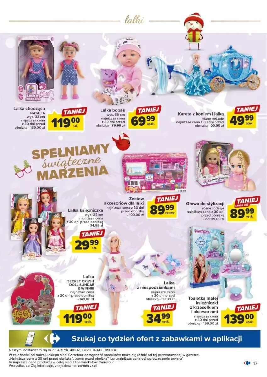 Gazetka promocyjna Carrefour - ważna 07.11 do 02.12.2023 - strona 9 - produkty: Lalka, Toaletka, Zabawka