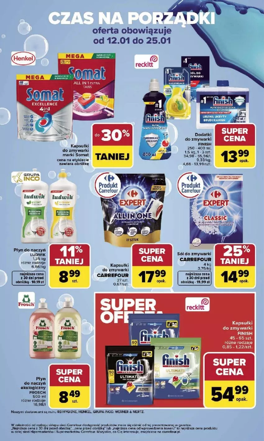 Gazetka promocyjna Carrefour - Gazetka Zabłysnąć w Nowym Roku! - ważna 12.01 do 25.01.2026 - strona 5 - produkty: EPEE, Frosch, Ludwik, Somat, Zmywarki