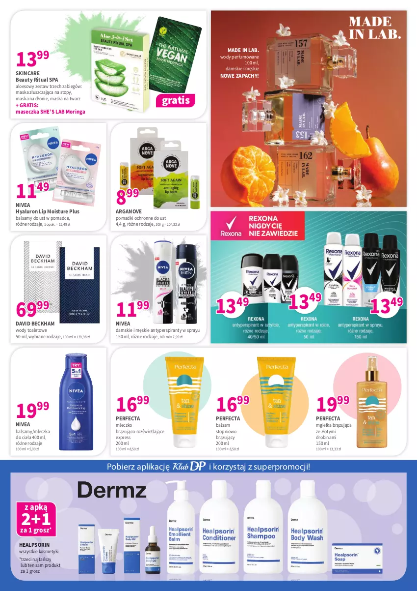 Gazetka promocyjna Drogerie Polskie - Gazetka - ważna 10.05 do 31.05.2024 - strona 5 - produkty: Antyperspirant, David Beckham, Gra, Maska, Mleczko, Nivea, Perfecta, Perfum, Top