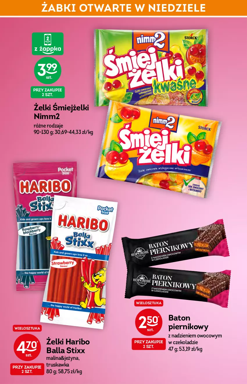 Gazetka promocyjna Żabka - ważna 19.01 do 26.01.2022 - strona 40 - produkty: Baton, Haribo, Nimm2, Piernik