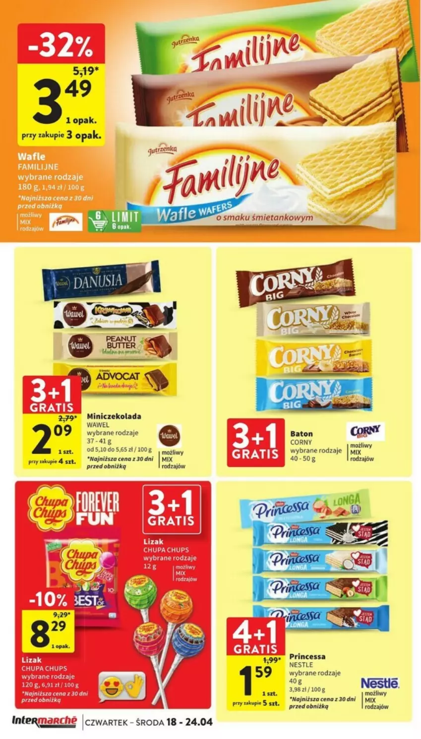 Gazetka promocyjna Intermarche - ważna 18.04 do 24.04.2024 - strona 19 - produkty: Baton, Czekolada, Princessa