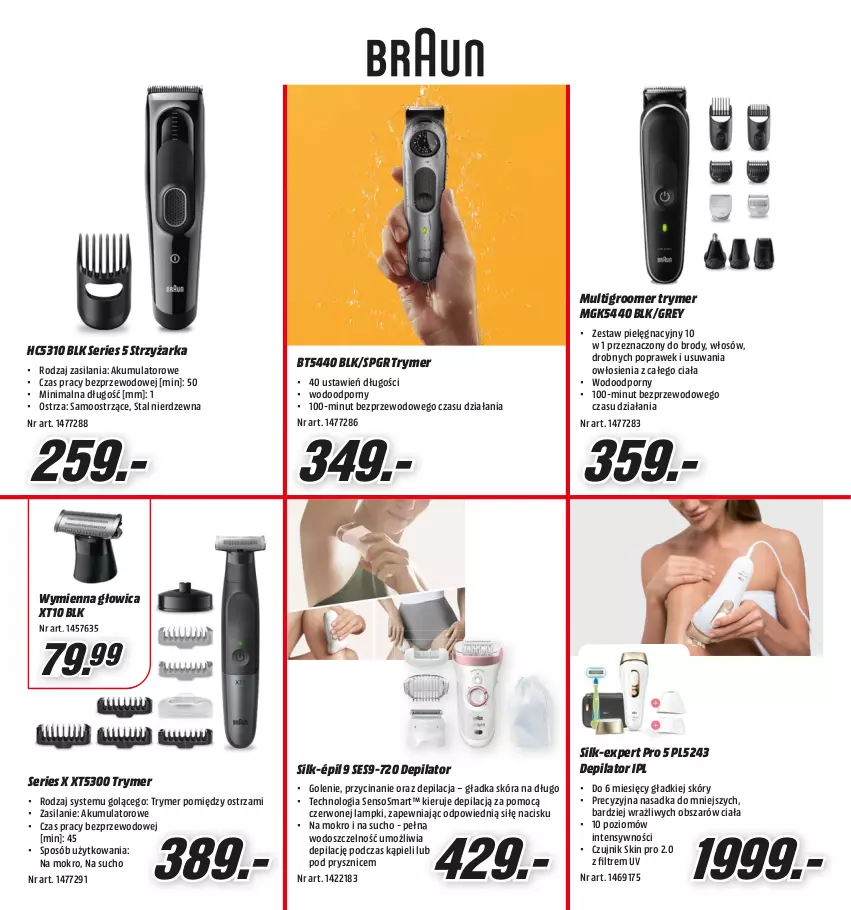 Gazetka promocyjna Media Markt - Gazetka Media Markt - ważna 13.10 do 31.10.2023 - strona 3 - produkty: Akumulator, Depilator, Por, Ser, Silan, Sos