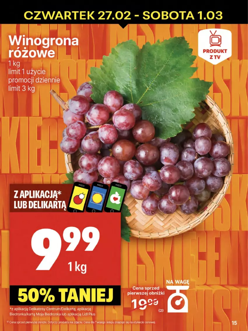 Gazetka promocyjna Delikatesy Centrum - NOWA GAZETKA Delikatesy Centrum od 27 lutego! 27.02-5.03.2025 - ważna 27.02 do 05.03.2025 - strona 15 - produkty: Rum, Wino, Winogrona