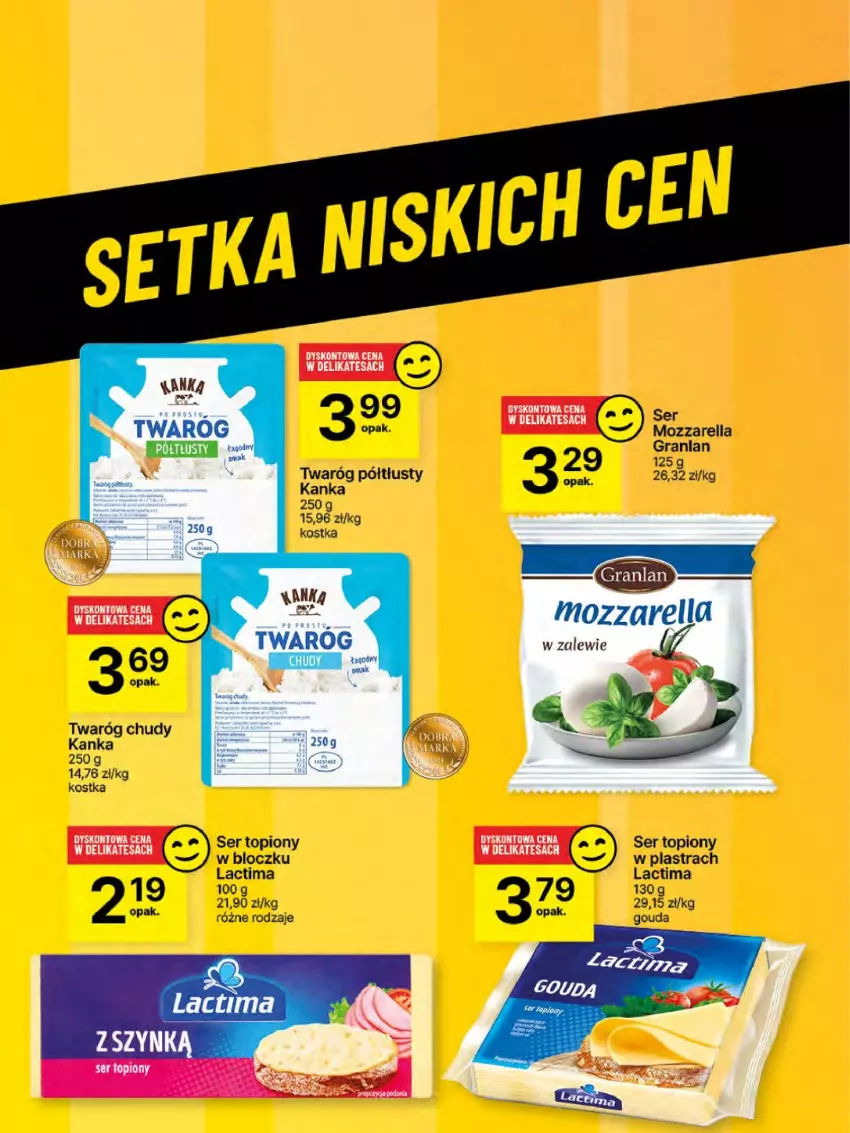 Gazetka promocyjna Delikatesy Centrum - NOWA GAZETKA Delikatesy Centrum od 27 lutego! 27.02-5.03.2025 - ważna 27.02 do 05.03.2025 - strona 50 - produkty: Gra, Mozzarella, Ser, Ser topiony, Top, Twaróg, Twaróg chudy, Twaróg półtłusty